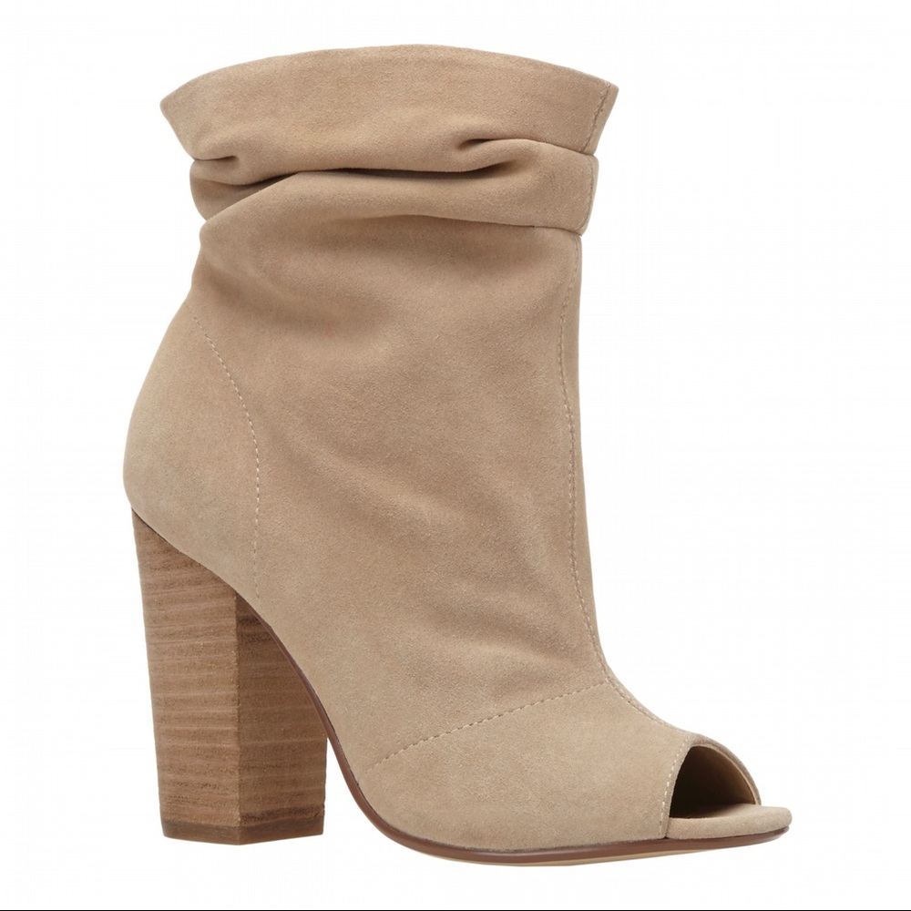 Never worn Nine West bootie with peep toe